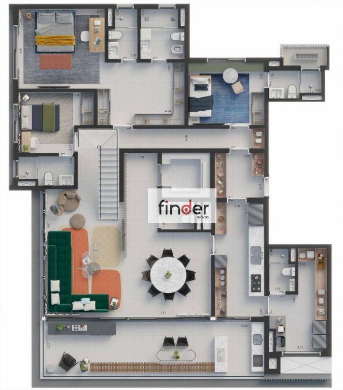 Apartamento à venda com 3 quartos, 210m² - Foto 42