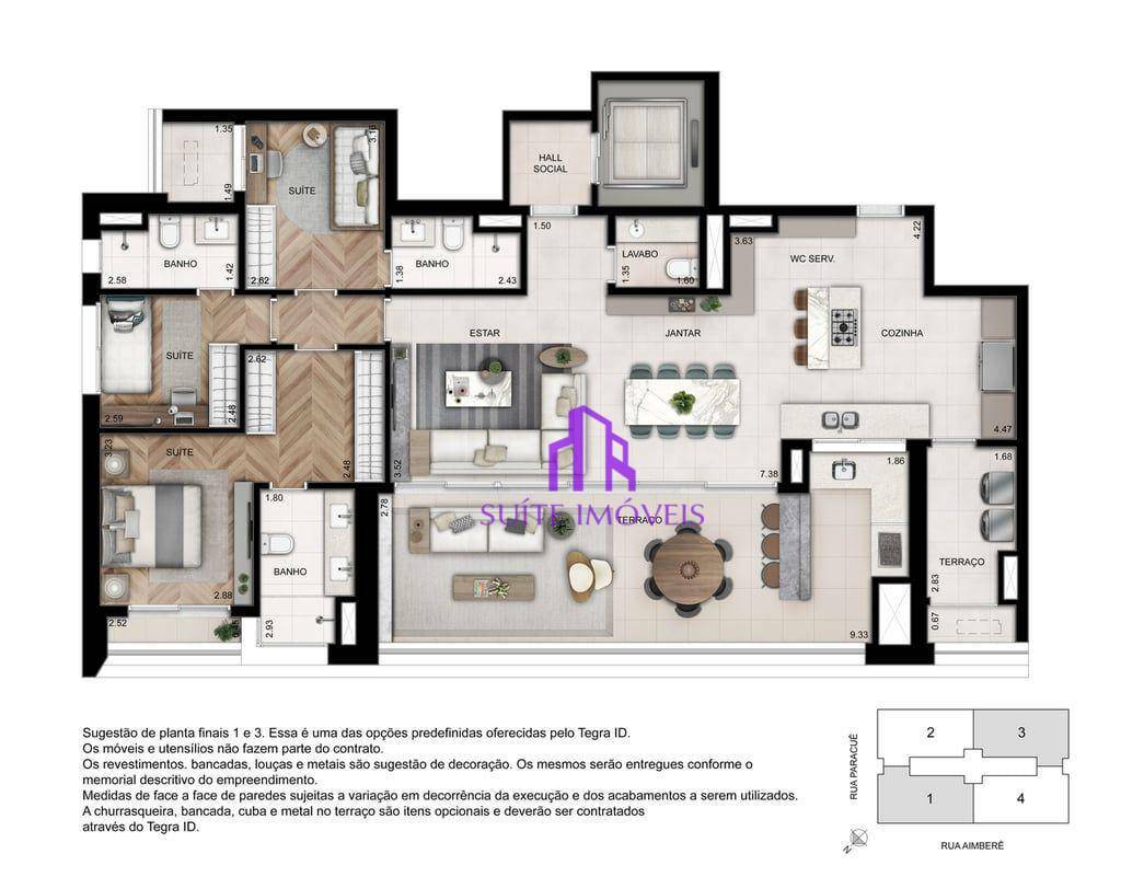 Apartamento à venda com 4 quartos, 157m² - Foto 31