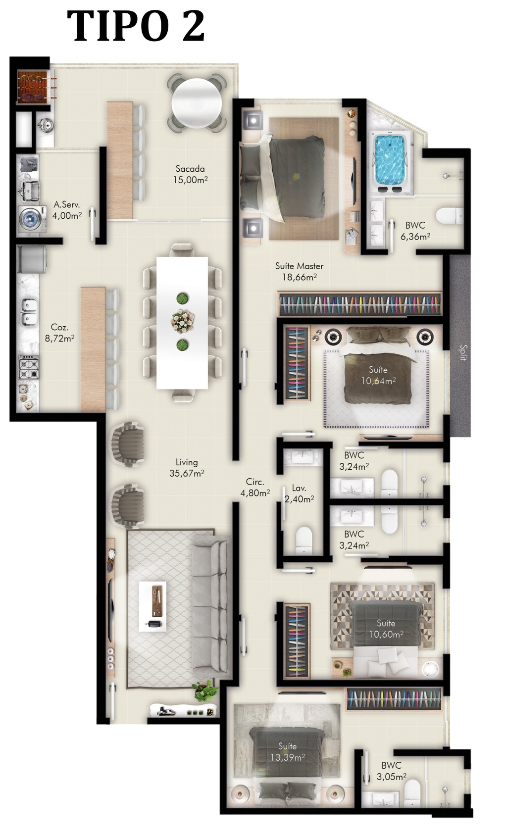 Apartamento à venda com 3 quartos, 125m² - Foto 26