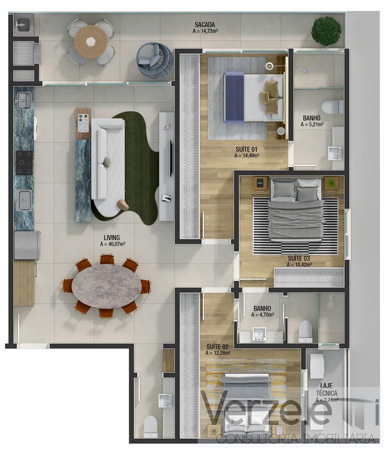 Apartamento à venda com 3 quartos, 121m² - Foto 23