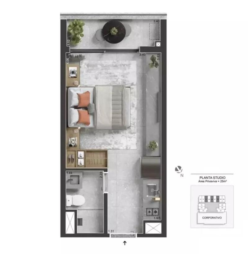 Apartamento à venda com 1 quarto, 2532m² - Foto 31