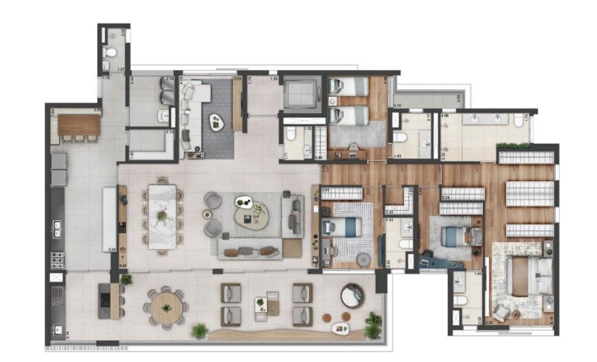 Apartamento à venda com 4 quartos, 277m² - Foto 21