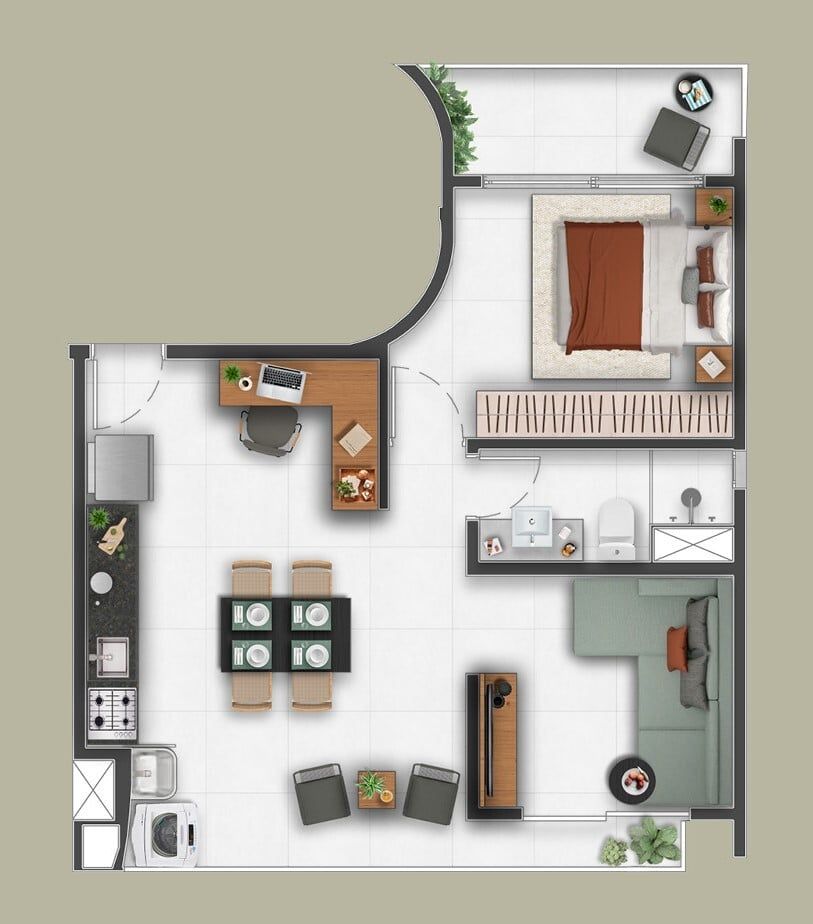 Apartamento à venda com 1 quarto, 47m² - Foto 30