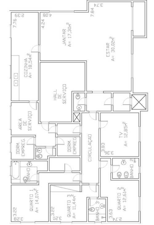 Apartamento à venda com 4 quartos, 450m² - Foto 2