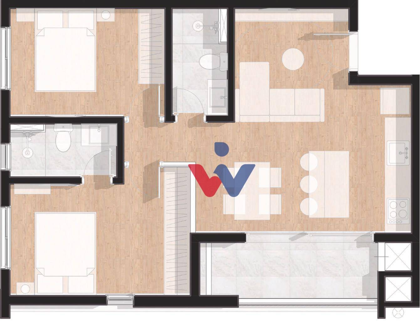 Apartamento à venda com 2 quartos, 49m² - Foto 11