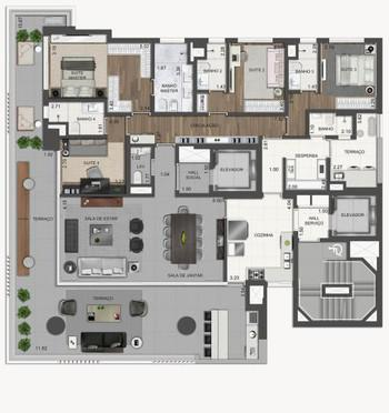 Apartamento à venda com 4 quartos, 247m² - Foto 8