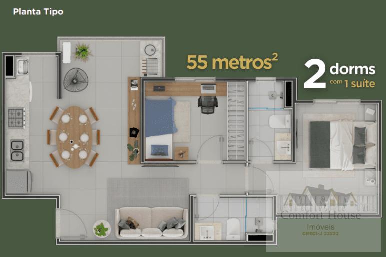 Apartamento à venda com 2 quartos, 55m² - Foto 12