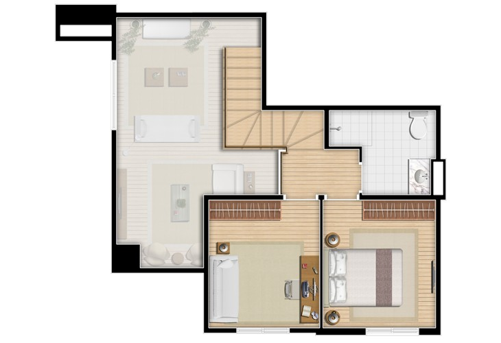 Apartamento à venda com 1 quarto, 46m² - Foto 6