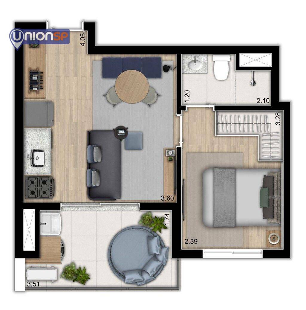 Apartamento à venda com 1 quarto, 46m² - Foto 28