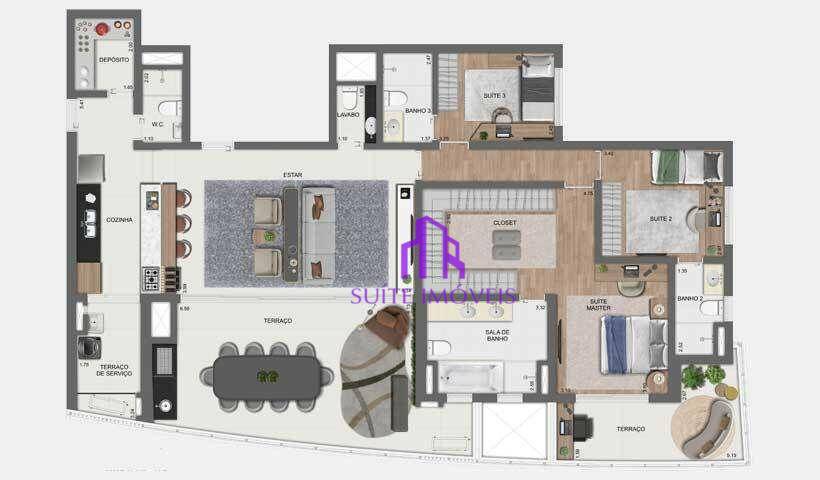 Apartamento à venda com 4 quartos, 142m² - Foto 41