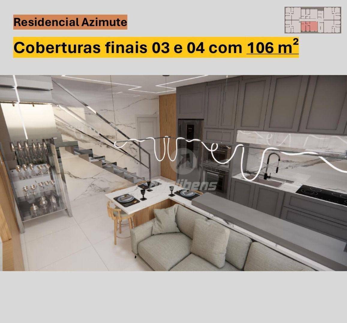 Cobertura à venda com 2 quartos, 106m² - Foto 2