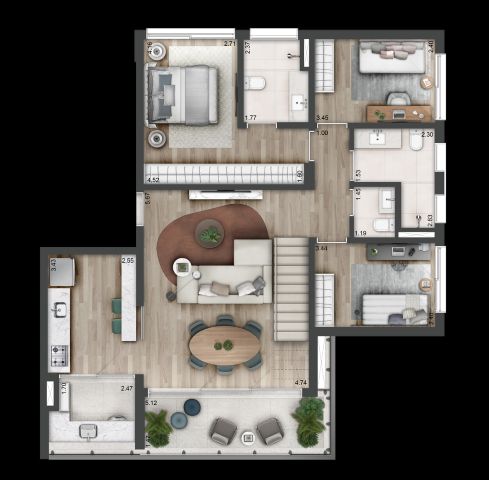 Apartamento à venda com 3 quartos, 111m² - Foto 6