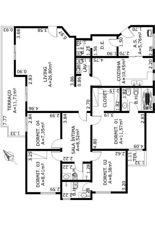 Apartamento à venda com 4 quartos, 132m² - Foto 11