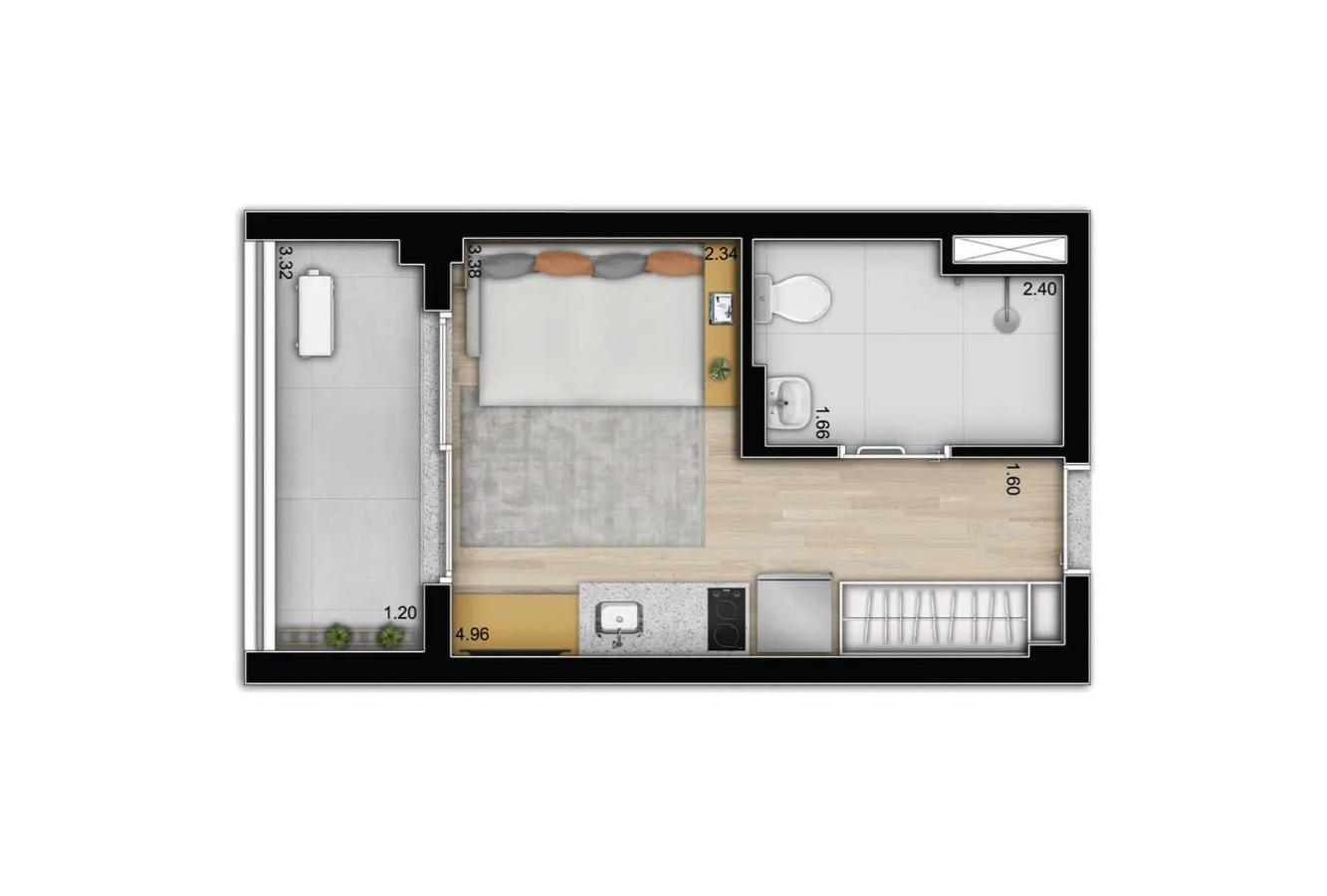 Apartamento à venda com 1 quarto, 2432m² - Foto 18