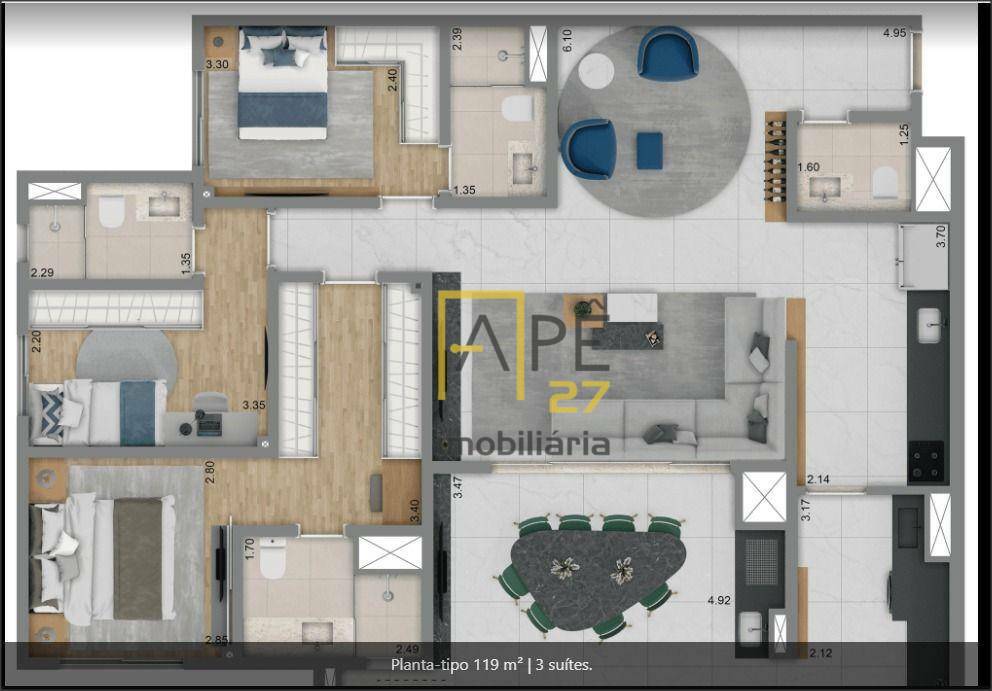 Apartamento à venda com 2 quartos, 71m² - Foto 16