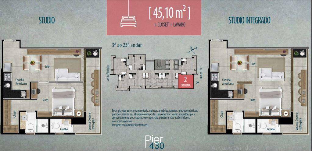 Apartamento à venda com 2 quartos, 56m² - Foto 62