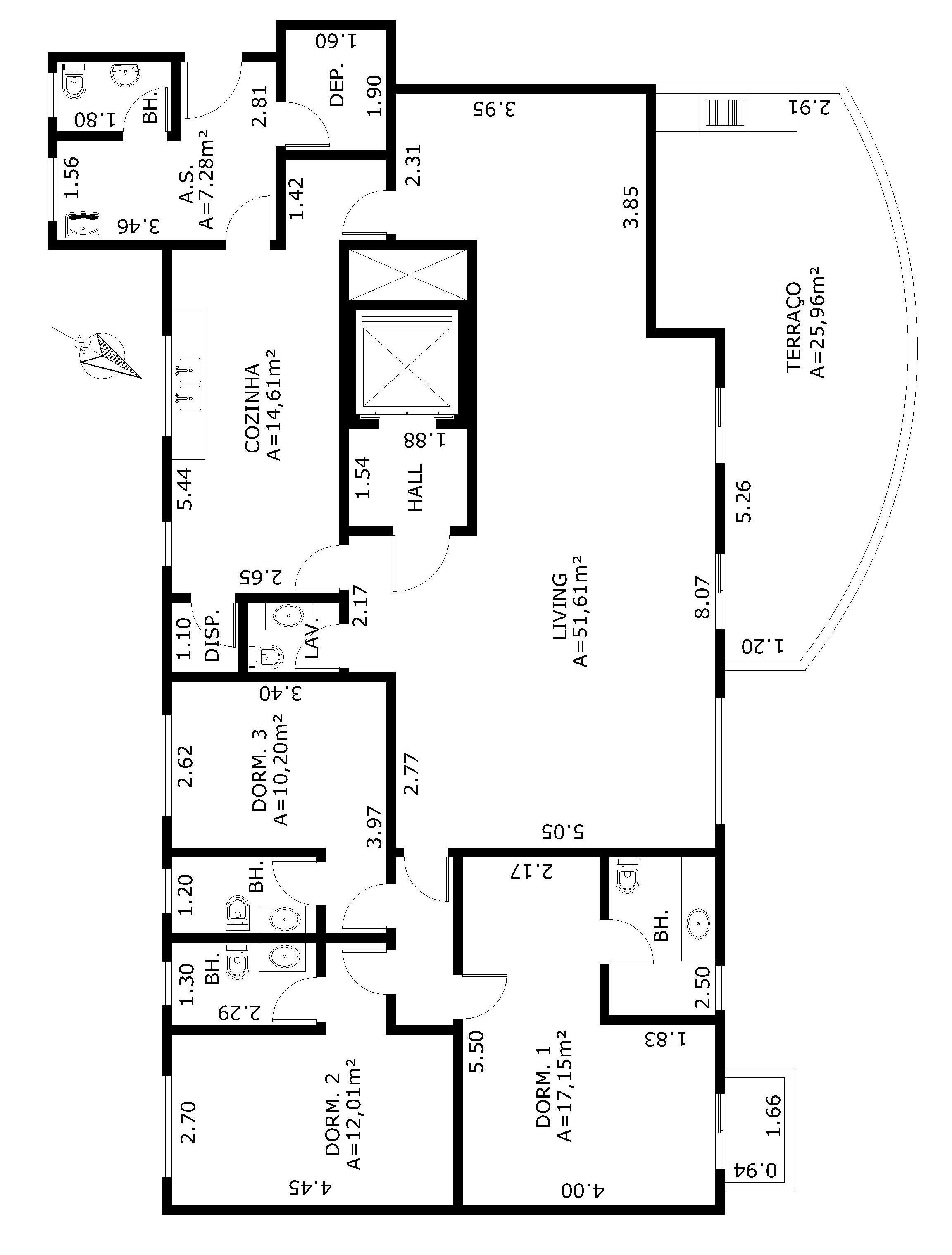 Apartamento à venda com 4 quartos, 176m² - Foto 11