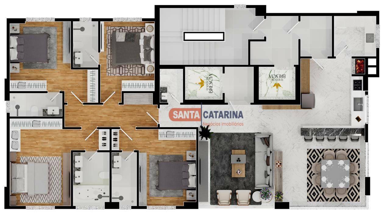 Apartamento à venda com 4 quartos, 214m² - Foto 37