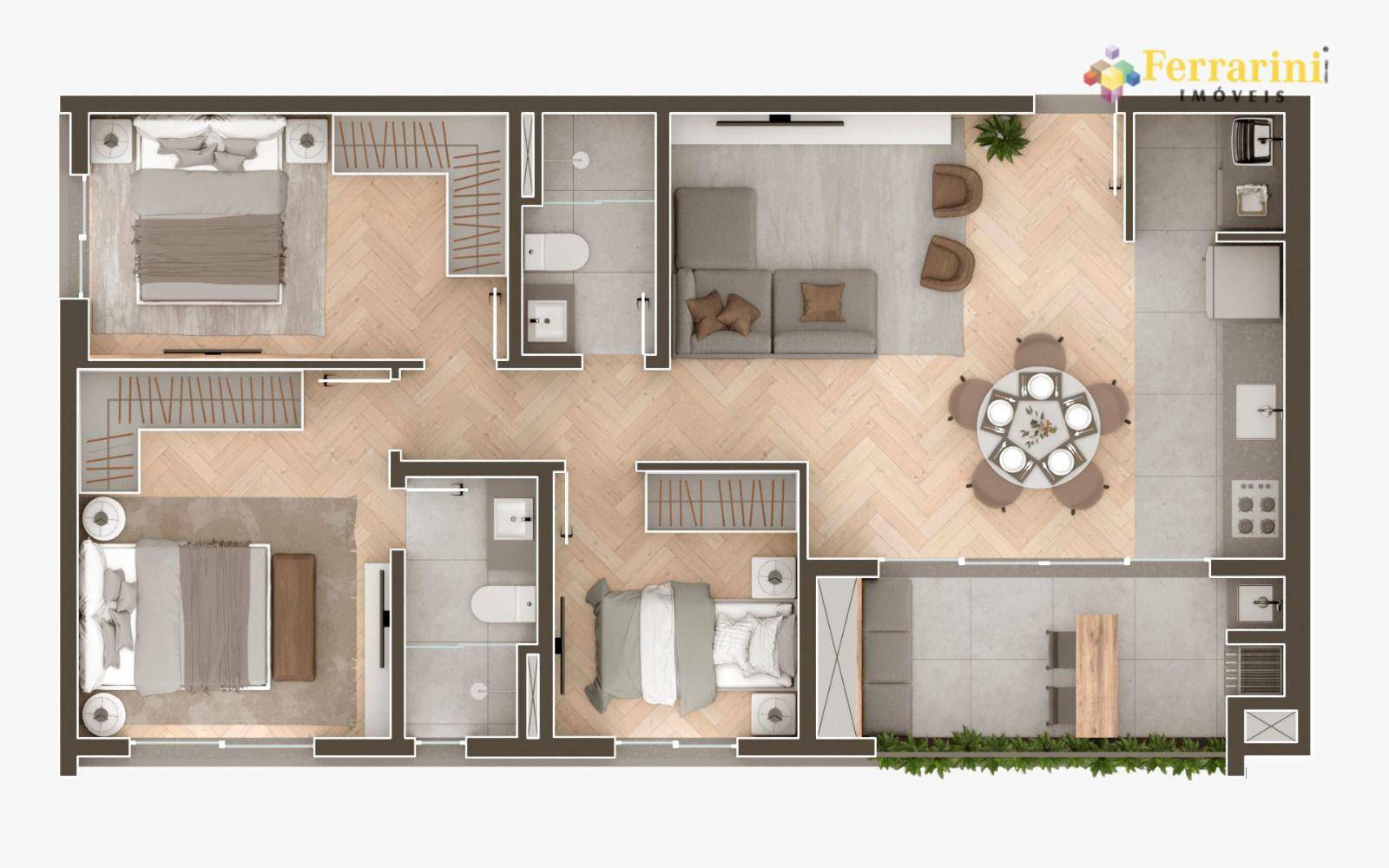 Apartamento à venda com 3 quartos, 72m² - Foto 17