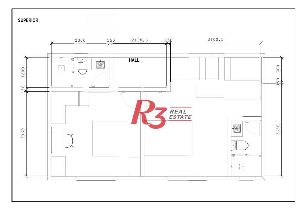 Sobrado à venda com 2 quartos, 90m² - Foto 3