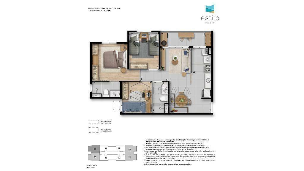 Apartamento à venda com 2 quartos, 48m² - Foto 55