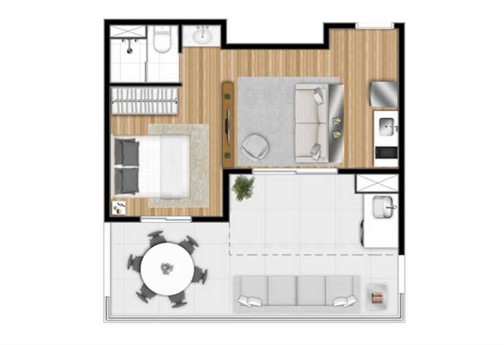 Apartamento à venda com 1 quarto, 65m² - Foto 12