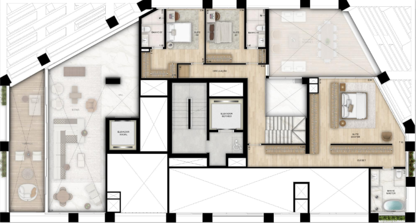 Apartamento à venda com 4 quartos, 393m² - Foto 42