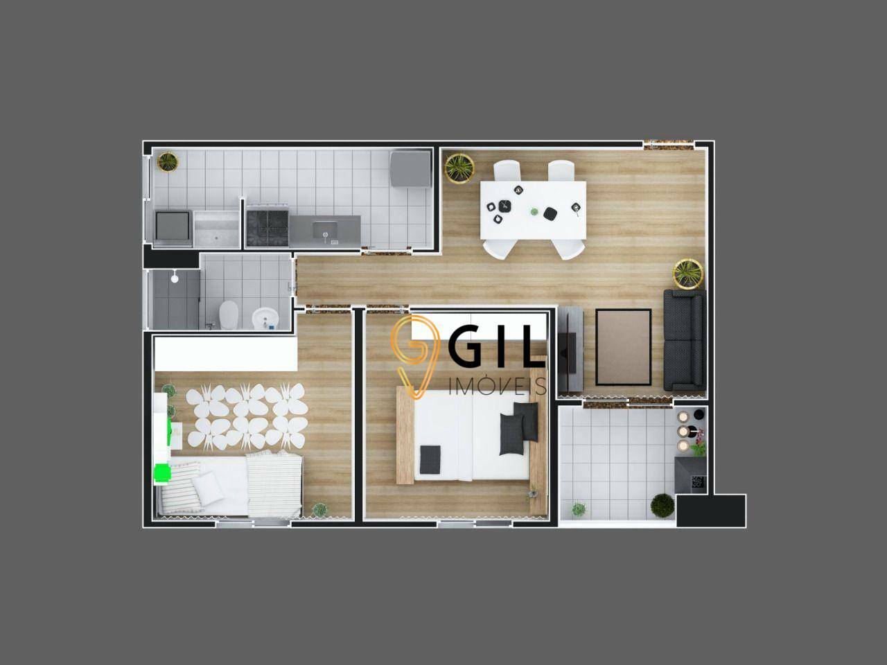 Apartamento à venda com 2 quartos, 57m² - Foto 14