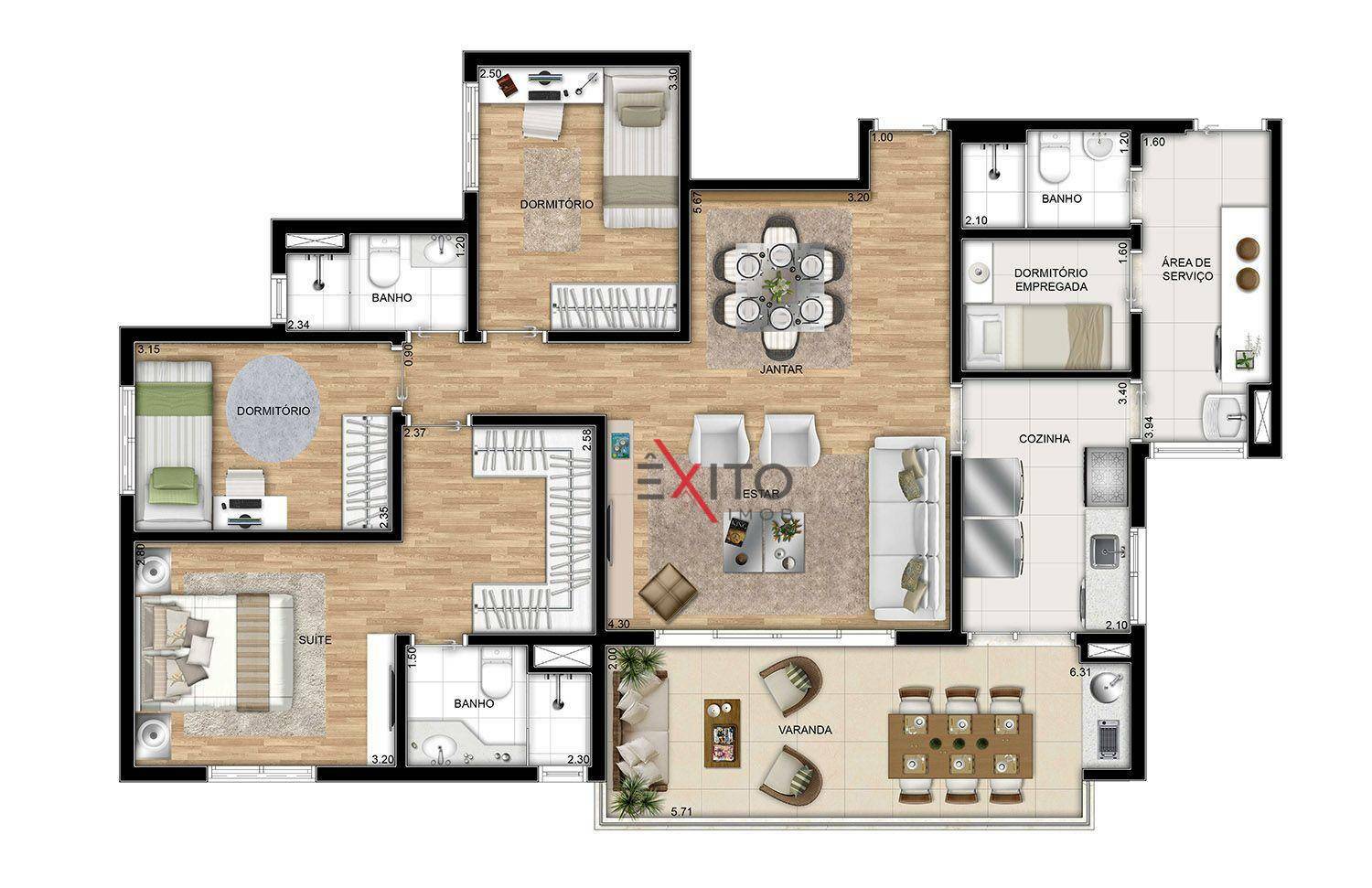 Apartamento à venda com 3 quartos, 111m² - Foto 25