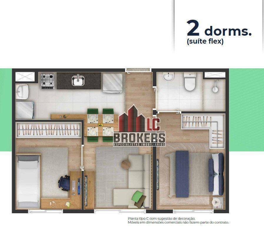 Apartamento à venda com 2 quartos, 44m² - Foto 36