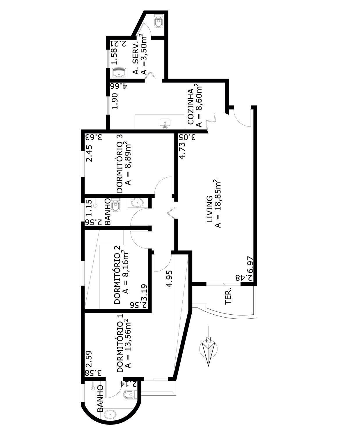 Apartamento à venda com 3 quartos, 100m² - Foto 5