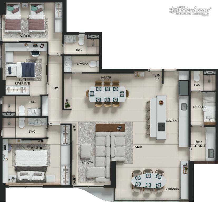 Apartamento à venda com 4 quartos, 131m² - Foto 41