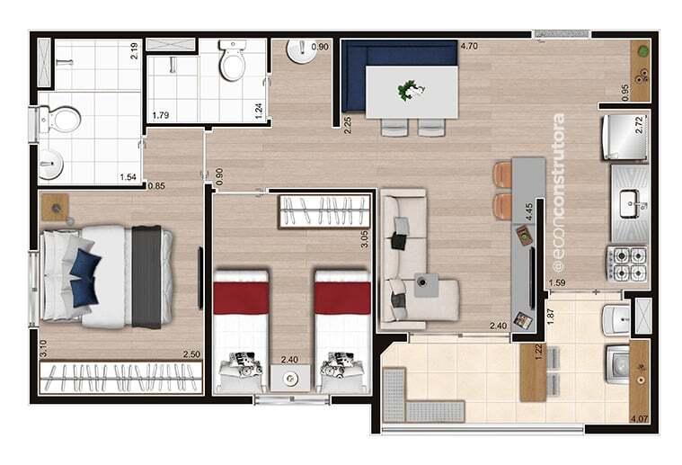 Apartamento à venda com 2 quartos, 47m² - Foto 18