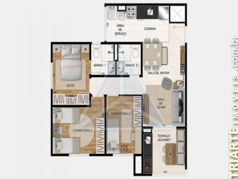 Apartamento à venda com 3 quartos, 70m² - Foto 13