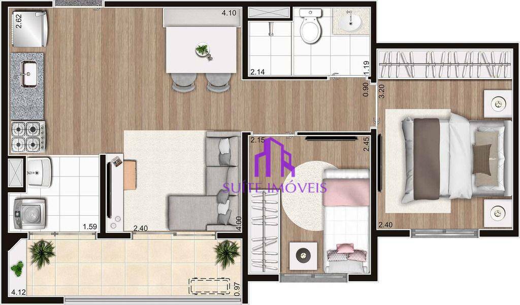 Apartamento à venda com 2 quartos, 56m² - Foto 19