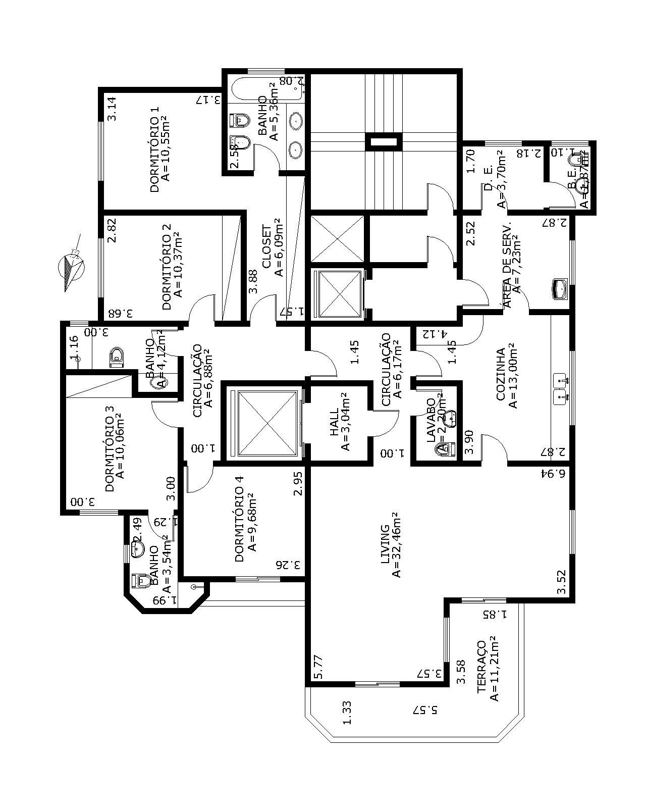 Apartamento à venda com 4 quartos, 154m² - Foto 3