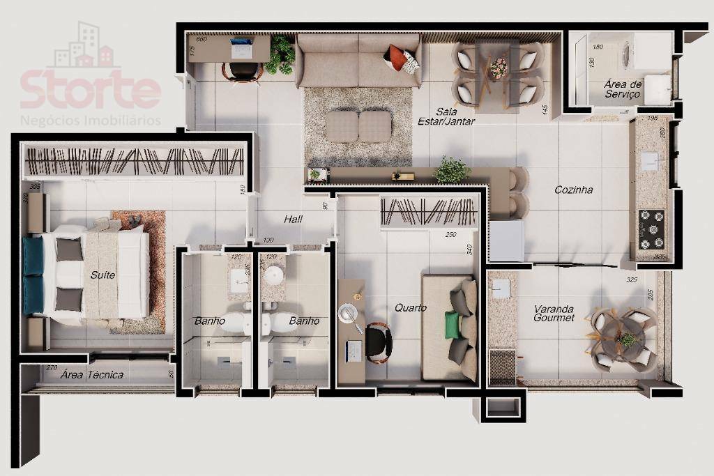 Apartamento à venda com 3 quartos, 97m² - Foto 6