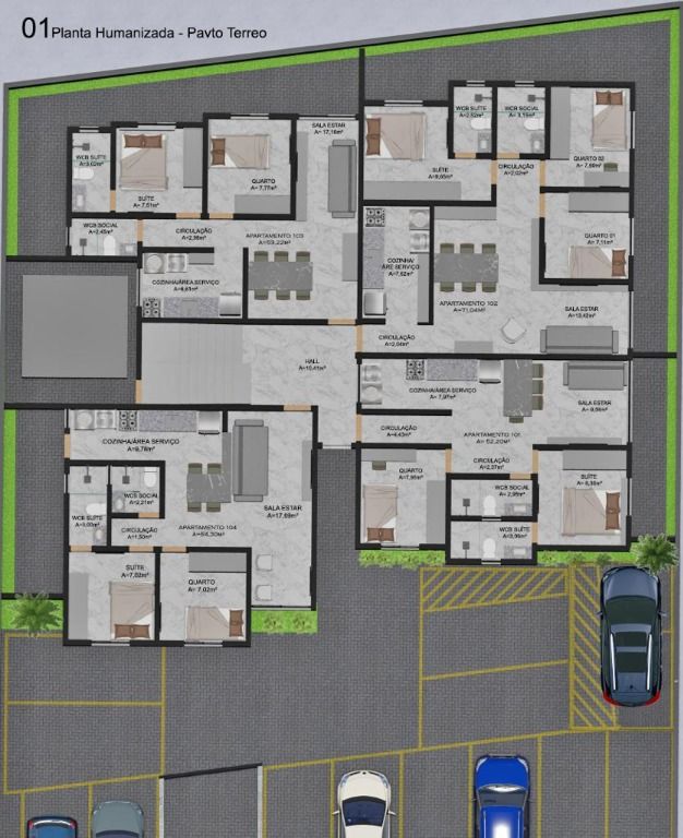 Apartamento à venda com 2 quartos, 53m² - Foto 5