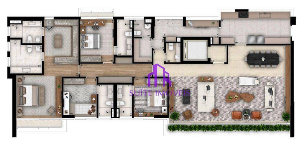 Cobertura, 3 quartos, 418 m² - Foto 23