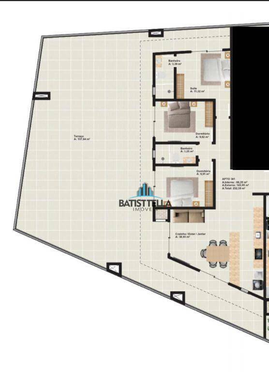 Cobertura à venda com 3 quartos, 232m² - Foto 2