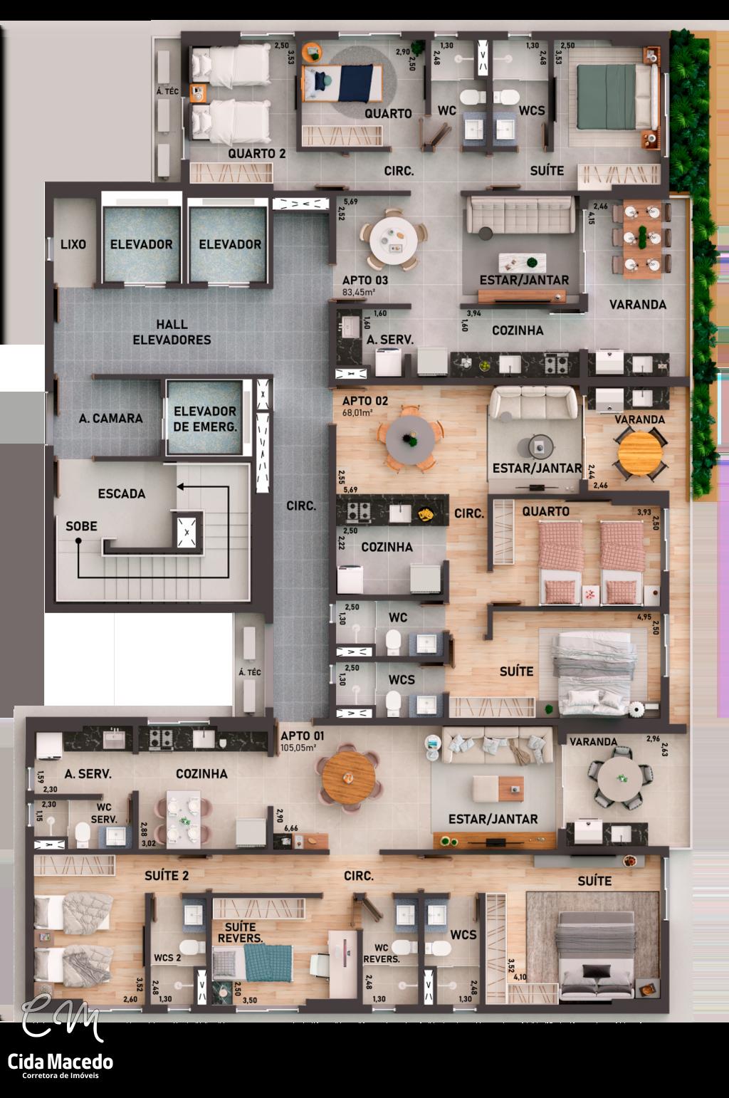 Apartamento à venda com 3 quartos, 151m² - Foto 24