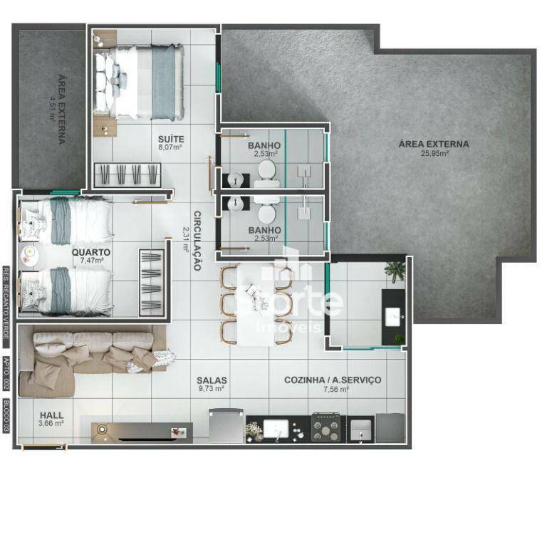 Apartamento à venda com 2 quartos, 52m² - Foto 11