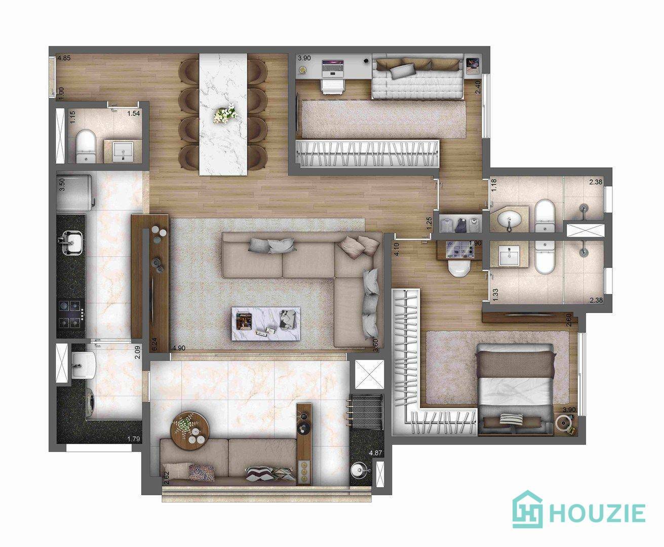 Apartamento à venda com 4 quartos, 121m² - Foto 20