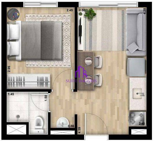 Apartamento à venda com 1 quarto, 25m² - Foto 17