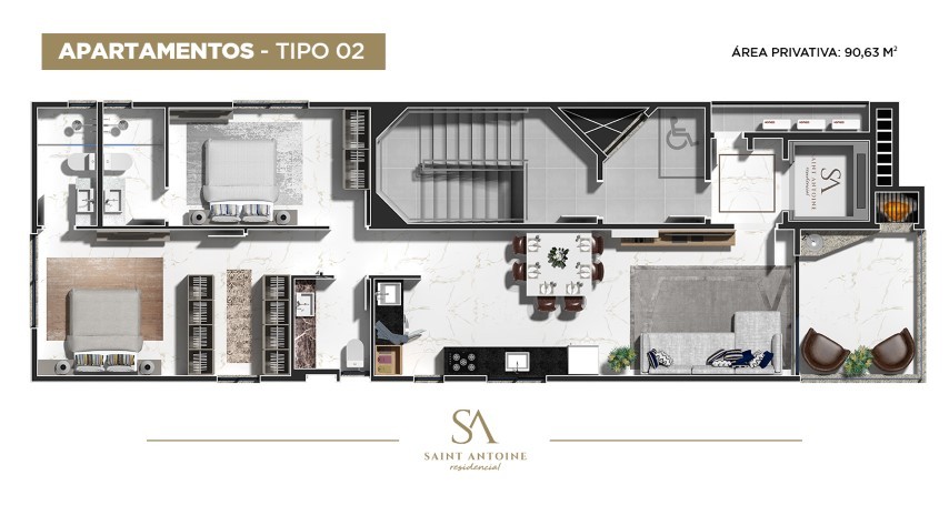 Apartamento à venda com 2 quartos, 9203m² - Foto 15