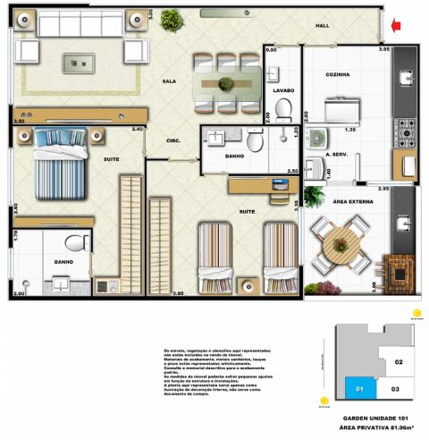 Apartamento à venda com 2 quartos, 73m² - Foto 22