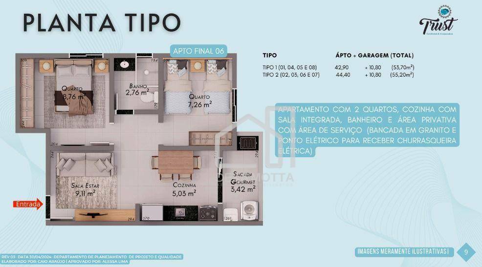 Apartamento à venda com 2 quartos, 42m² - Foto 20