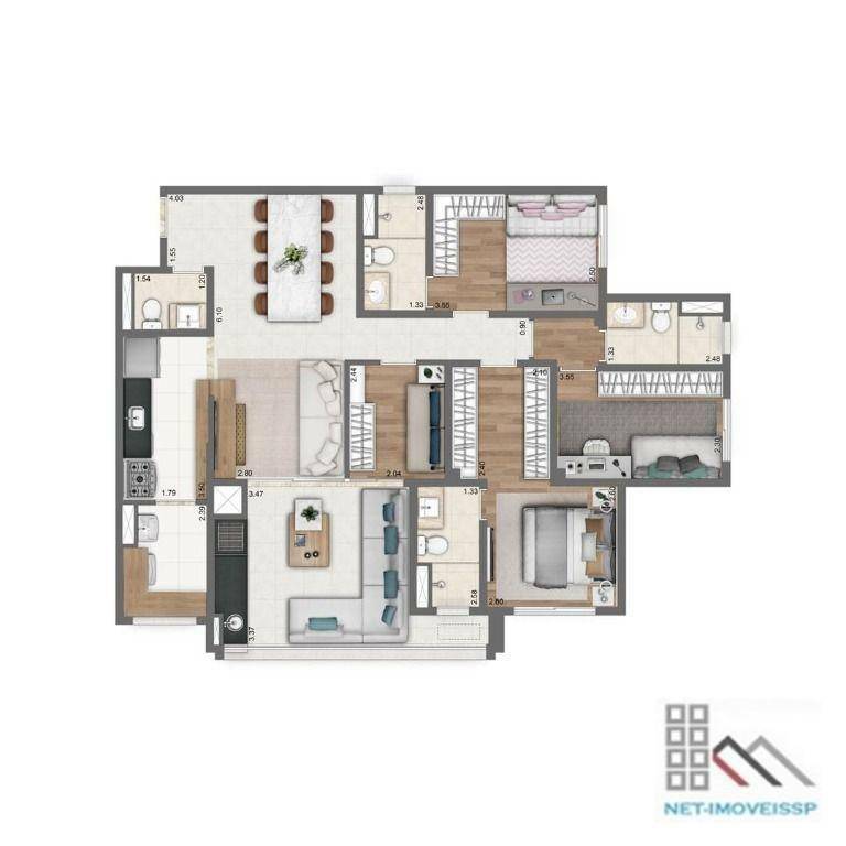 Apartamento à venda com 3 quartos, 110m² - Foto 11