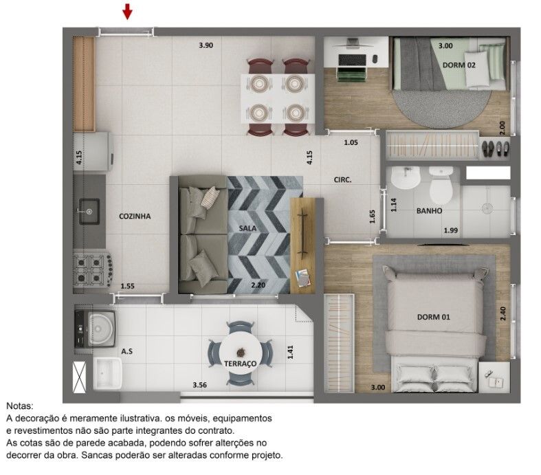 Apartamento à venda com 2 quartos, 34m² - Foto 24