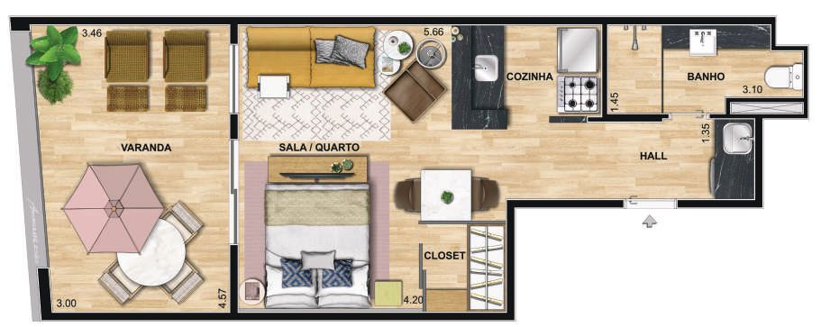 Cobertura à venda com 1 quarto, 4392m² - Foto 28